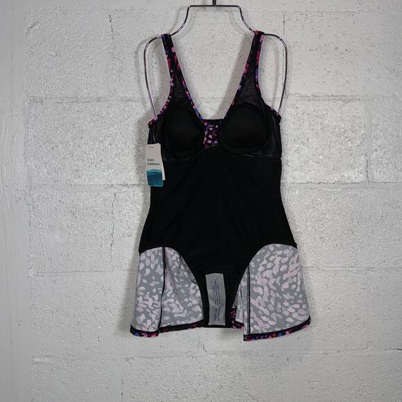 Swim Solutions Women's Abstract Printed One-Piece Swimsuit multi, 8 $112 - Picture 9 of 15